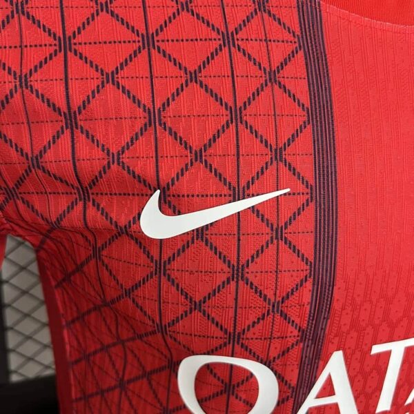 Paris Saint-Germain 2025-26 Red Lattice Pattern Special Edition Jersey Player Version - Image 6