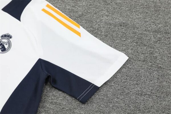 Real Madrid 2024-25 White Short Sleeve Training Kit - Image 6