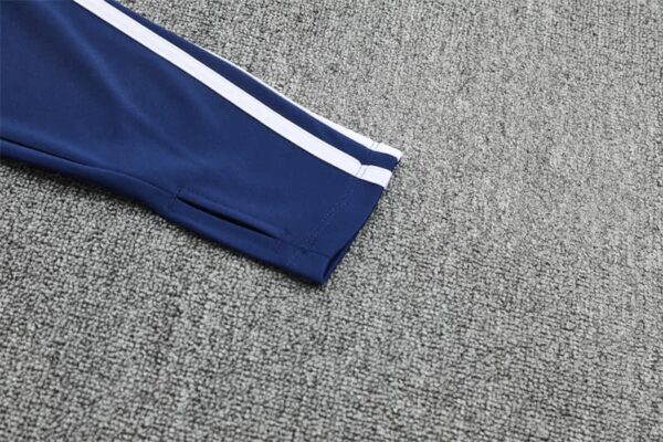 Real Madrid 2025-26 Royal Blue Half Zip Long Sleeve Training Kit - Image 6