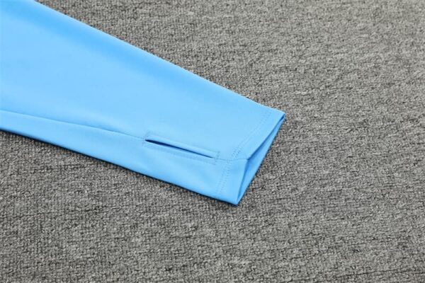 Marseille 2024-25 Light Blue (Camo Edition) Half Zip Long Sleeve Training Kit - Image 6