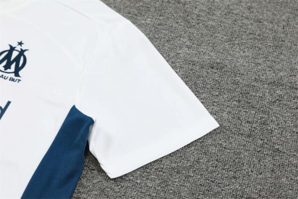 Marseille 2024-25 White Short Sleeve Training Kit - Image 6