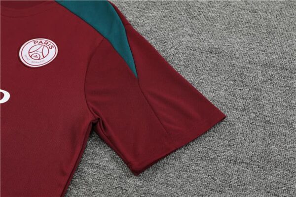 PSG 2024-25 Maroon Short Sleeve Training Kit - Image 6