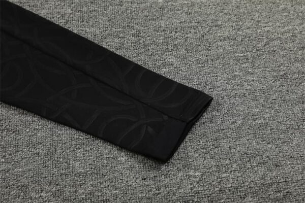 PSG Jordan 2024-25 Black (Embossed Edition) Half Zip Long Sleeve Training Kit - Image 6