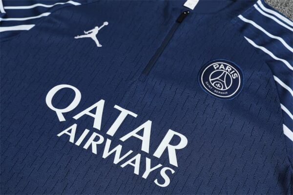 PSG Jordan 2025-26 Royal Blue (UCL Edition) Half Zip Long Sleeve Training Kit - Image 7