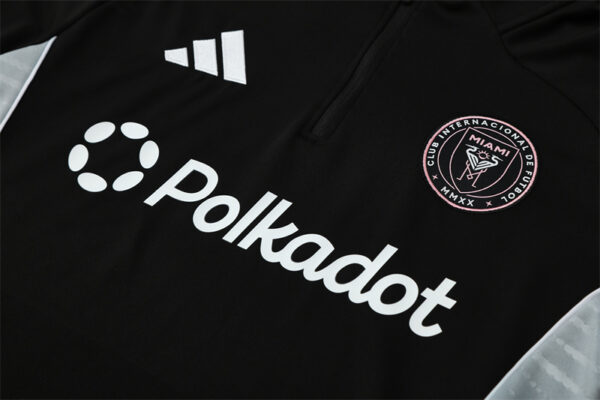 Inter Miami 2025-26 Black Half Zip Long Sleeve Training Kit - Image 7