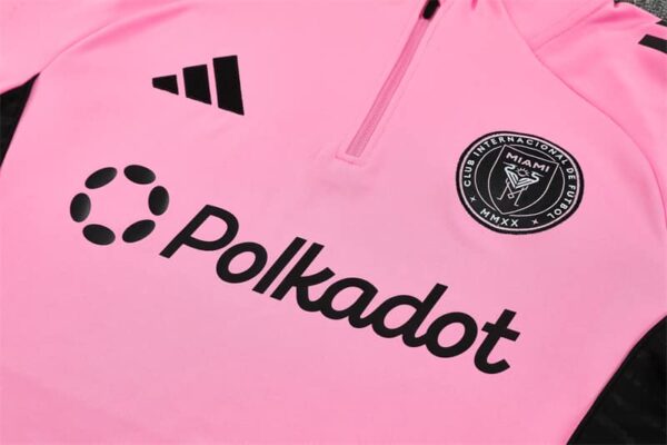 Inter Miami 2025-26 Pink Half Zip Long Sleeve Training Kit - Image 7