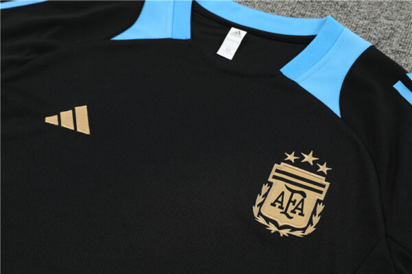 Argentina 2024-25 Black Short Sleeve Training Kit - Image 7