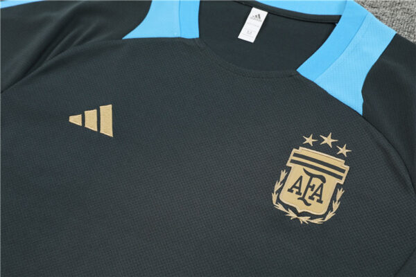 Argentina 2024-25 Dark Grey Short Sleeve Training Kit - Image 7