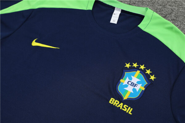 Brazil 2024-25 Royal Blue Short Sleeve Training Kit - Image 7