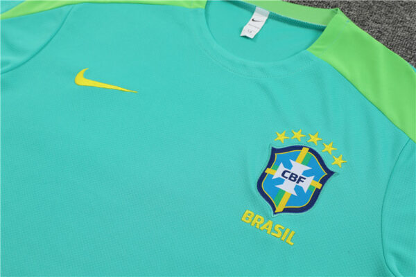 Brazil 2024-25 Green Short Sleeve Training Kit - Image 7
