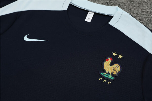 France 2024-25 Royal Blue Short Sleeve Training Kit - Image 7