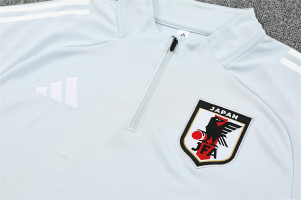 Japan 2025-26 Light Grey Half Zip Long Sleeve Training Kit - Image 7