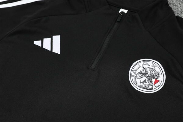 Ajax 2025-26 Black Half Zip Long Sleeve Training Kit - Image 7