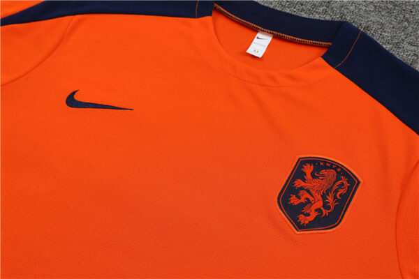 Netherlands 2024-25 Orange Short Sleeve Training Kit - Image 7