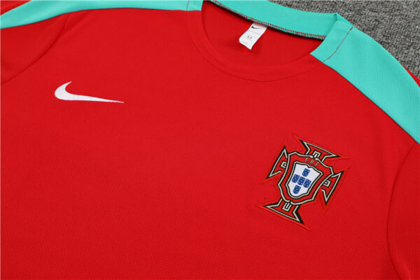 Portugal 2024-25 Red Short Sleeve Training Kit - Image 7