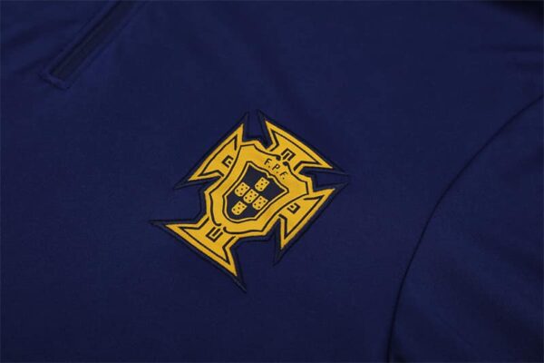 Portugal 2025-26 Royal Blue Half Zip Long Sleeve Training Kit - Image 7