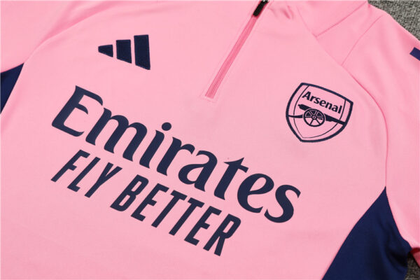 Arsenal 2024-25 Pink Half Zip Long Sleeve Training Kit - Image 7