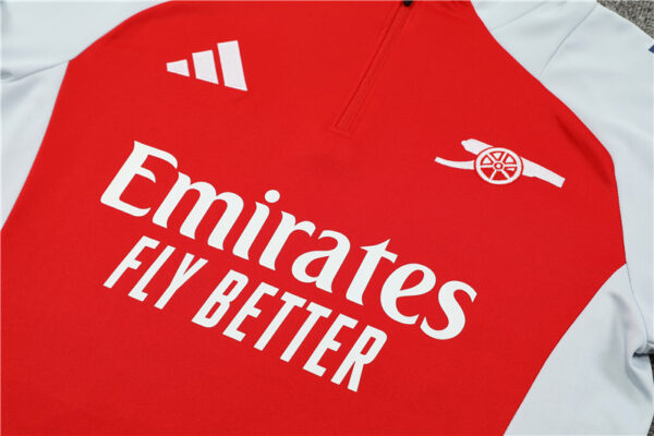 Arsenal 2024-25 Red Half Zip Long Sleeve Training Kit - Image 7