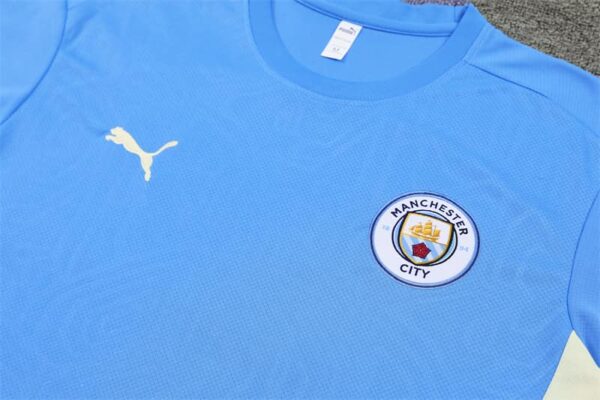 Manchester City 2024-25 Light Blue Short Sleeve Training Kit - Image 7