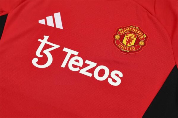 Manchester United 2024-25 Red Short Sleeve Training Kit - Image 7