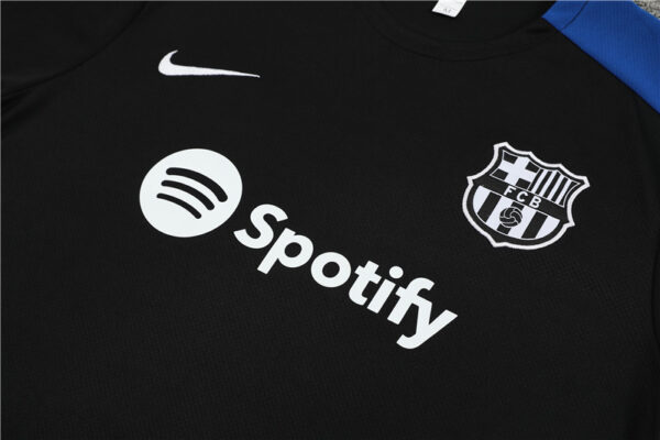 Barcelona 2024-25 Black Short Sleeve Training Kit - Image 7