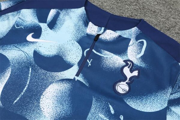 Tottenham Hotspur 2024-25 Royal Blue (Camo Edition) Half Zip Long Sleeve Training Kit - Image 7