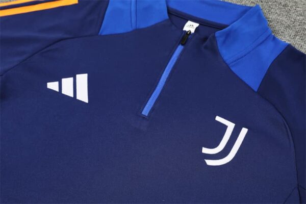 Juventus 2024-25 Royal Blue Half Zip Long Sleeve Training Kit - Image 7
