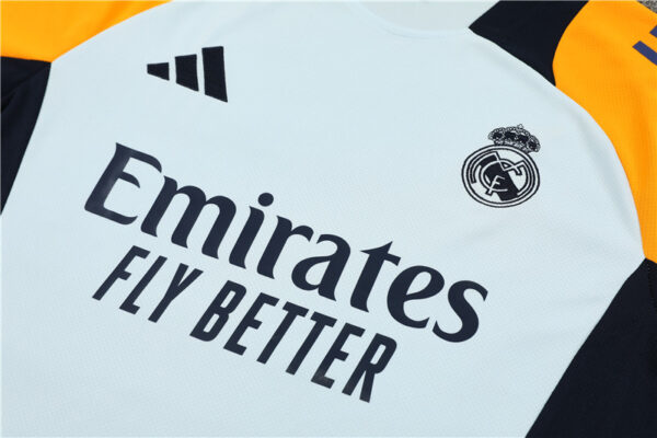 Real Madrid 2024-25 Light Blue Short Sleeve Training Kit - Image 7
