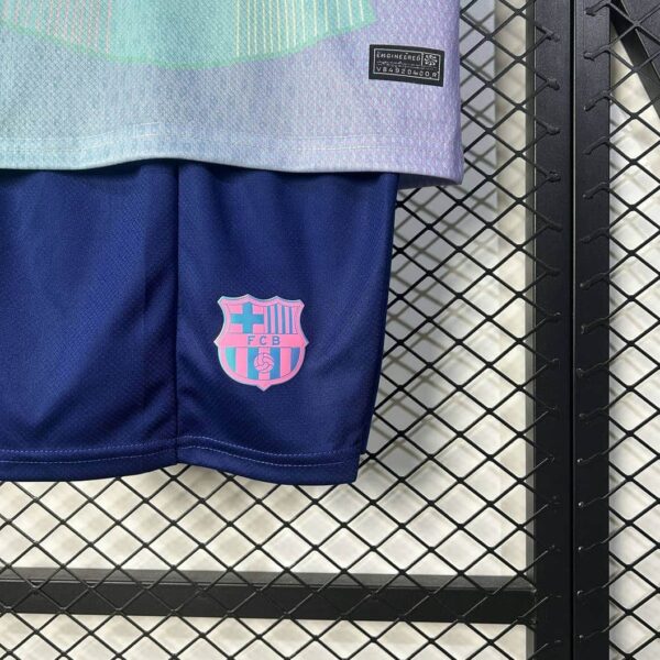 Barcelona 2025-26 Ice Pastel Geometric Special Edition Kids Kit - Image 7