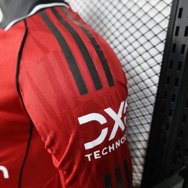 Manchester United 2025-26 Home Long Sleeve Jersey Player Version - Image 7