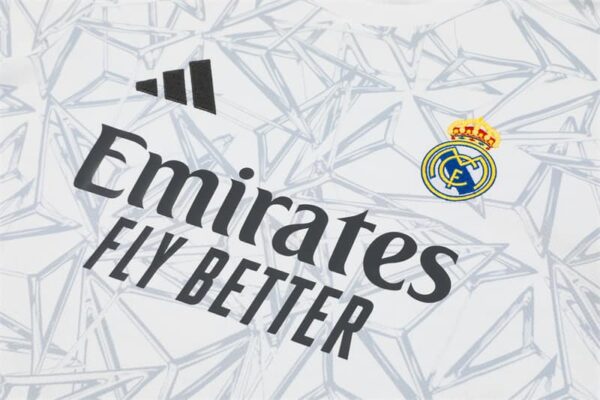 Real Madrid 2024-25 White Grey (Camo Edition) Short Sleeve Training Kit - Image 7
