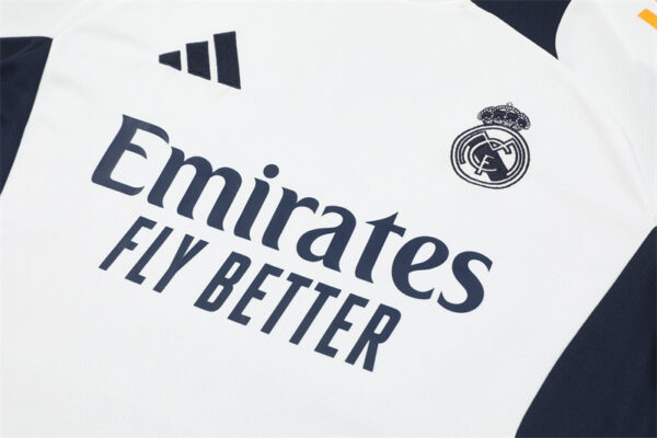 Real Madrid 2024-25 White Short Sleeve Training Kit - Image 7