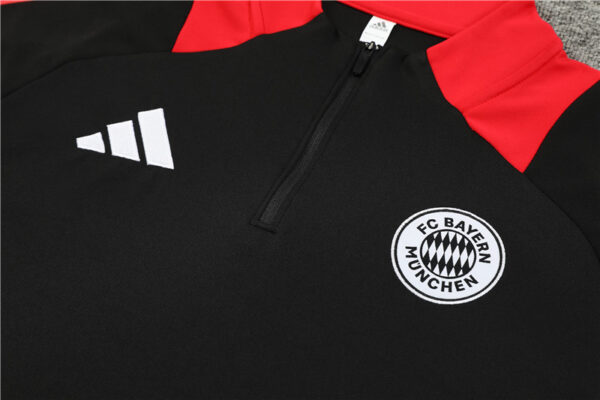 Bayern Munich 2024-25 Black Half Zip Long Sleeve Training Kit - Image 7