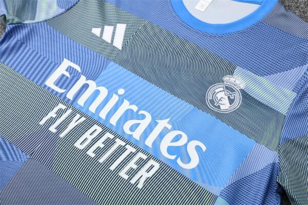 Real Madrid 2025-26 Light Blue (Camo Edition) Short Sleeve Training Kit - Image 7