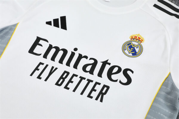Real Madrid 2025-26 White Short Sleeve Training Kit - Image 7