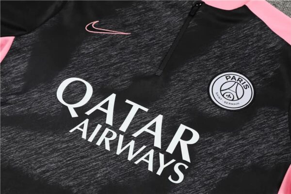 PSG 2024-25 Black (Camo Edition) Half Zip Long Sleeve Training Kit - Image 7
