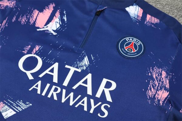 PSG Jordan 2024-25 Royal Blue (Camo Edition) Half Zip Long Sleeve Training Kit - Image 7