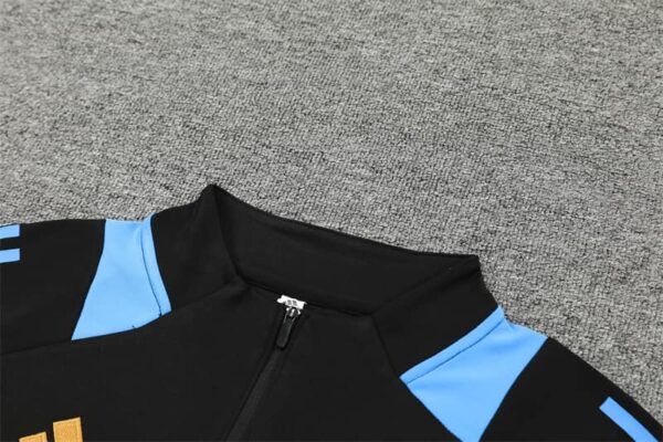 Argentina 2024-25 Black Half Zip Long Sleeve Training Kit - Image 8