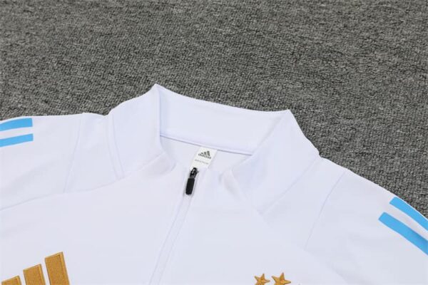 Argentina 2024-25 White Half Zip Long Sleeve Training Kit - Image 8
