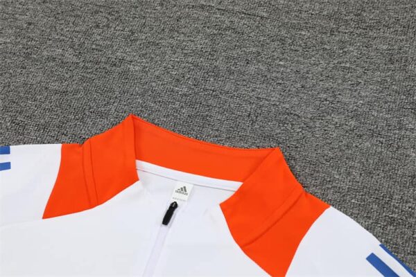 Japan 2024-25 White Half Zip Long Sleeve Training Kit - Image 8