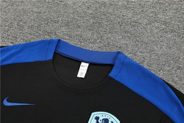 Netherlands 2024-25 Black Short Sleeve Training Kit - Image 8