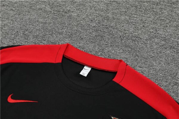 Portugal 2024-25 Black Short Sleeve Training Kit - Image 8