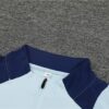 Spain 2024-25 Light Blue Half Zip Long Sleeve Training Kit - Image 8