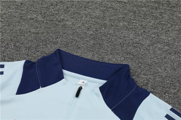 Spain 2024-25 Light Blue Half Zip Long Sleeve Training Kit - Image 8