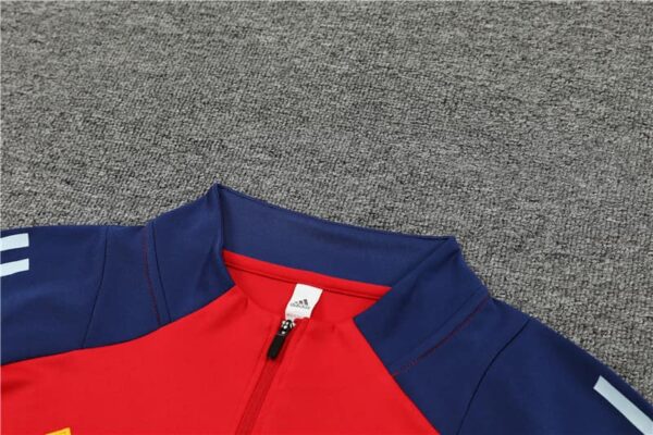 Spain 2024-25 Red Half Zip Long Sleeve Training Kit - Image 8