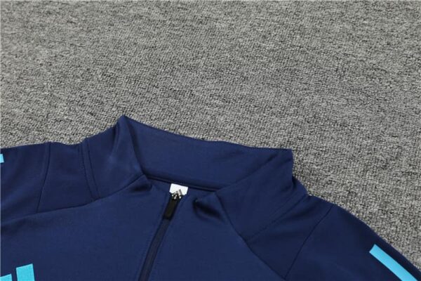 Arsenal 2024-25 Royal Blue Half Zip Long Sleeve Training Kit - Image 8