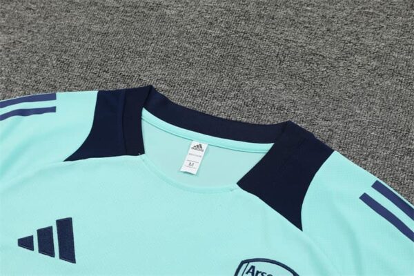 Arsenal 2024-25 Turquoise Blue Short Sleeve Training Kit - Image 8