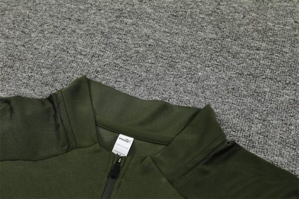 Manchester City 2024-25 Army Green Half Zip Long Sleeve Training Kit - Image 8