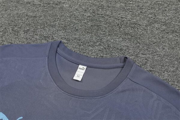 Manchester City 2024-25 Dark Grey Short Sleeve Training Kit - Image 8
