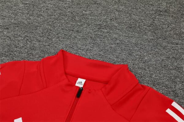 Manchester United 2024-25 Red Half Zip Long Sleeve Training Kit - Image 8